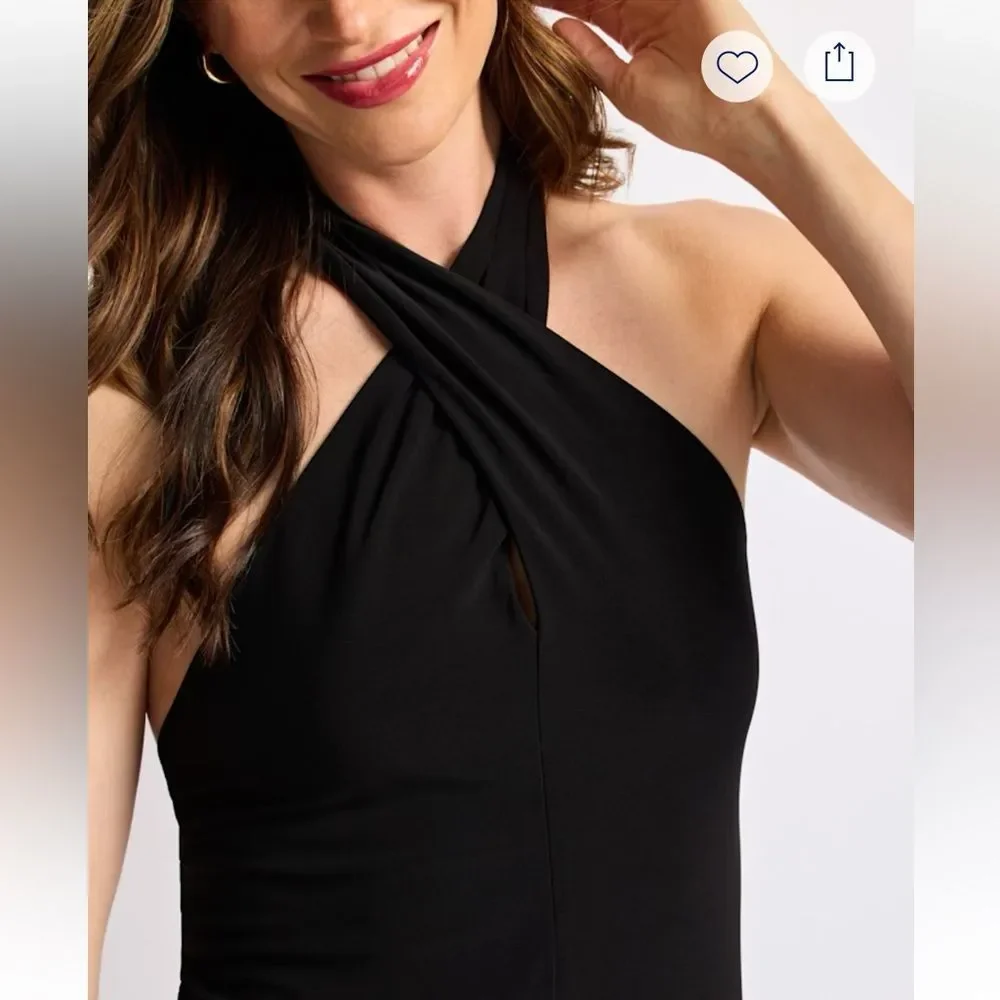 Nine Britton Agatha Halter Neck Dress – Size XL Petite - NWT - Picture 3 of 5